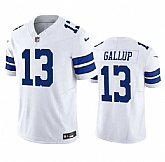 Men & Women & Youth Dallas Cowboys #13 Michael Gallup White 2023 F.U.S.E. Vapor Limited Stitched Football Jersey,baseball caps,new era cap wholesale,wholesale hats